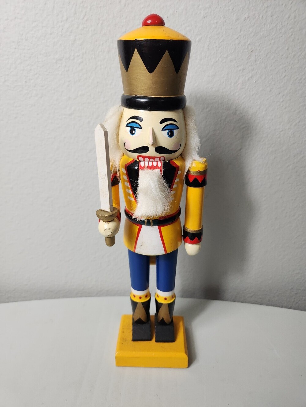 Handpainted Christmas Holiday Wooden Soldier Nutcracker 15” Tall
